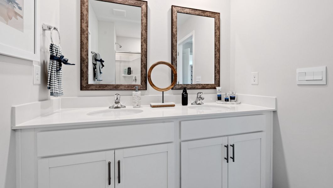 Furnished interior in a model home at Stone Creek in Clinton (Image 9). Furnished interior in a model home at Stone Creek in Clinton (Image 9).