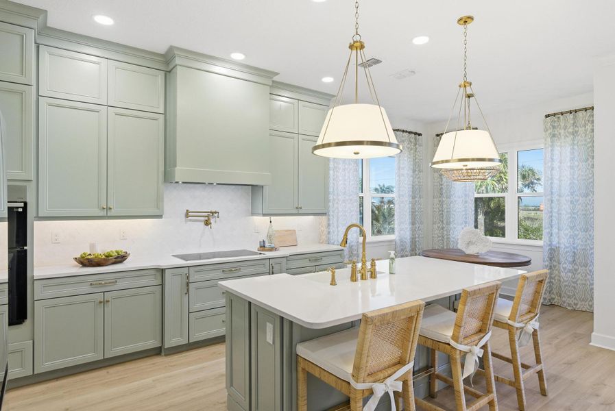 Furnished interior in a model home at Beachview Cove in Ormond Beach (Image 59).