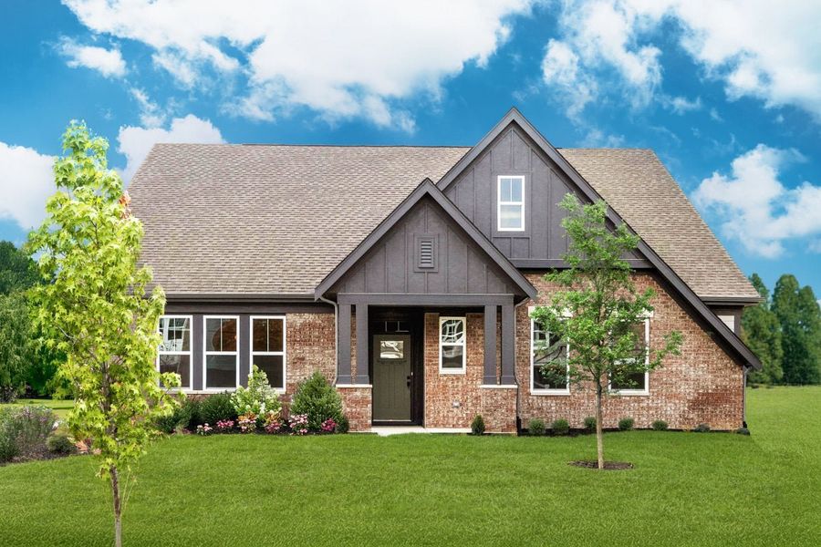 Front exterior of a home in the Leeland Farms community, located in Fuquay Varina, NC (Image 13).