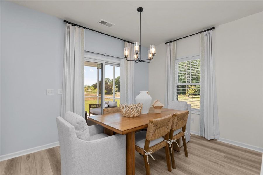 Furnished interior in a model home at Southbridge in Sumter (Image 21).