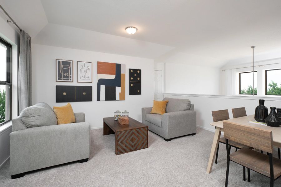 Furnished interior in a model home at Emory Glen in Magnolia (Image 7).