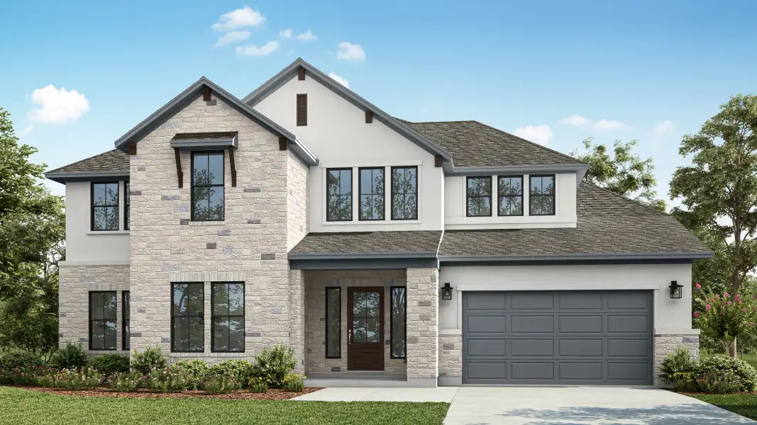 Front exterior of a home in the Noven community, located in Leander, TX (Image 4).