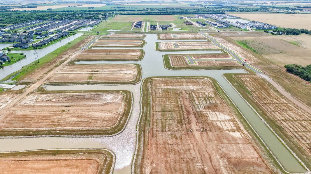 Site preparation and early development at The Courtyards at Waterford Reserve in Maize, KS (Image 18).