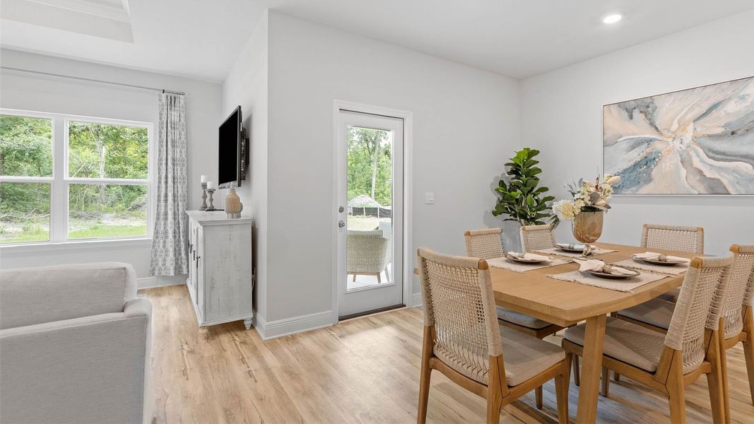 Furnished interior in a model home at Pine Dove Estates in Tallahassee (Image 10).