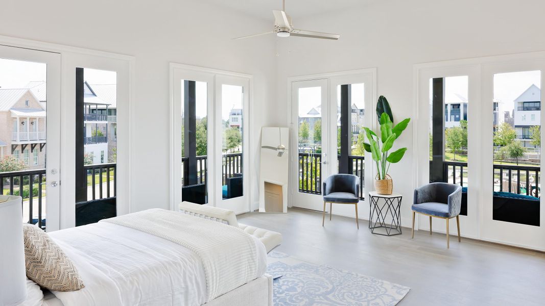 Furnished interior in a model home at Kolbe Farms in Houston (Image 12). Furnished interior in a model home at Kolbe Farms in Houston (Image 12).