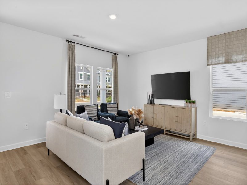Furnished interior in a model home at Nolen Farm in Gastonia (Image 4).