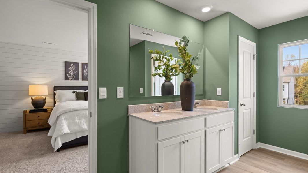 Furnished interior in a model home at Hughes Court in Dawsonville (Image 16).