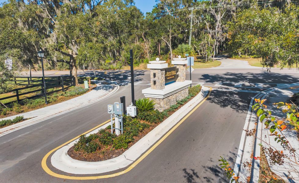 Entrance to the West Hill Estates community in Dade City, FL, featuring signage and landscaping (Image 7).