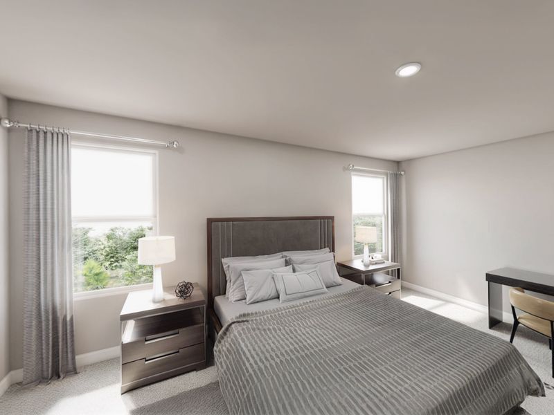 Furnished interior in a model home at Thomas Estates in La Grange (Image 27).