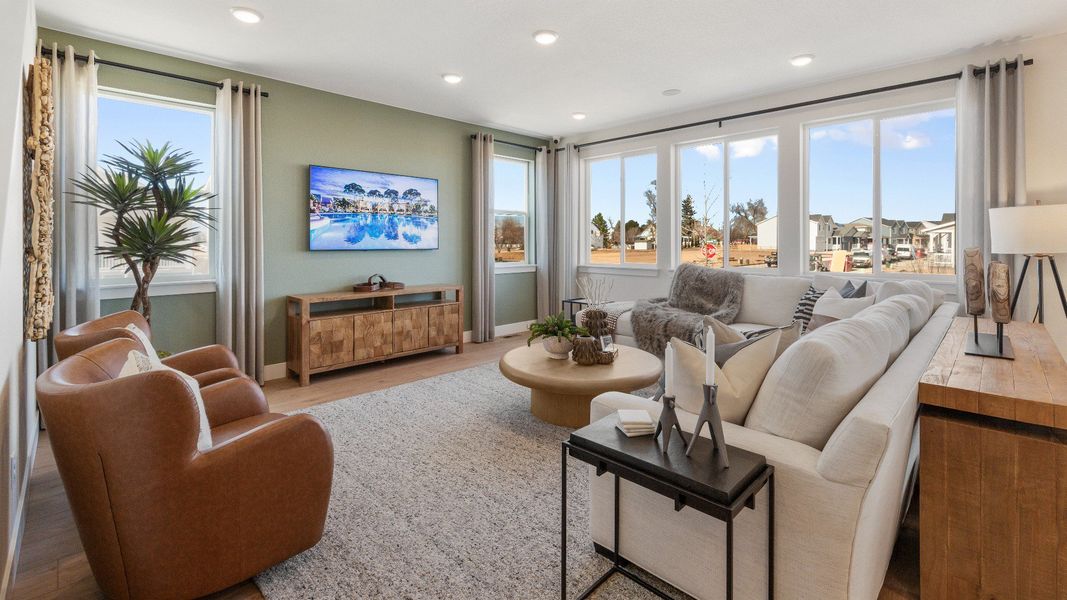 Furnished interior in a model home at Trevenna in Windsor (Image 13).