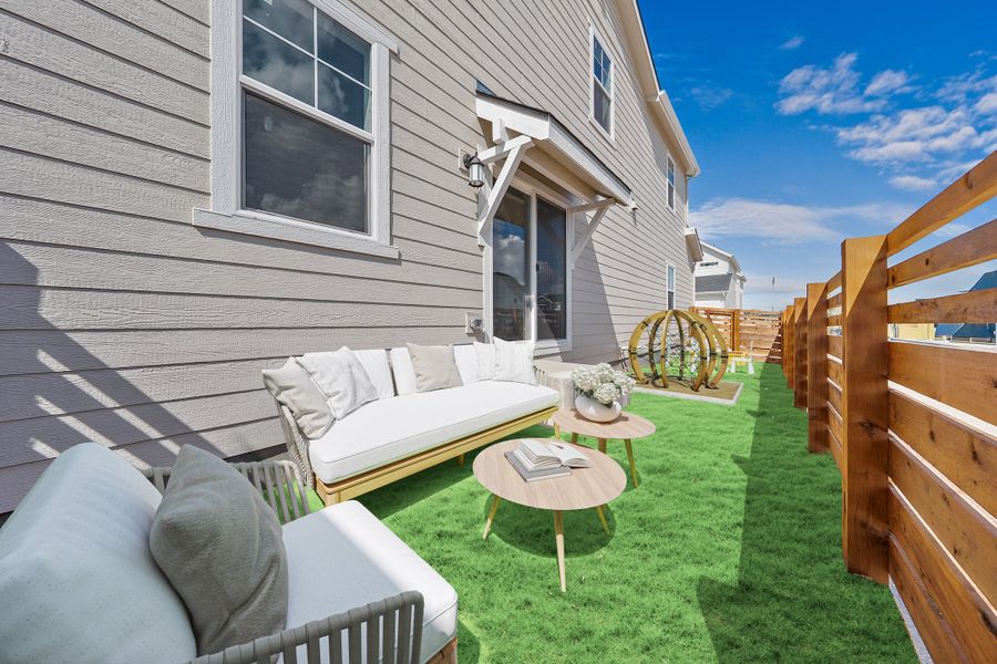 Exterior details of a home in The Aurora Highlands Horizon Collection, Aurora (Image 22).