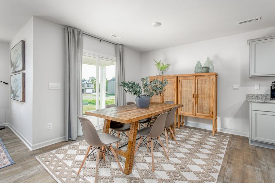 Furnished interior in a model home at River's Edge in Mayodan (Image 22).