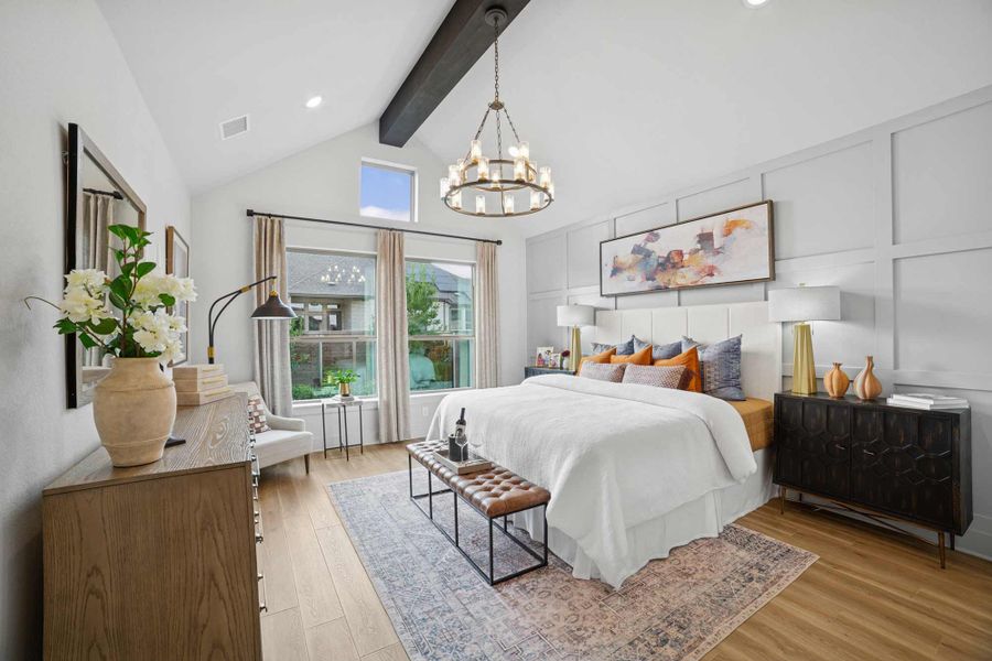 Furnished interior in a model home at Solterra - Garden Series in Mesquite (Image 9).