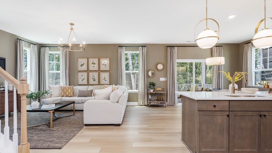 Furnished interior in a model home at The Farm at Neill's Creek in Lillington (Image 16). Furnished interior in a model home at The Farm at Neill's Creek in Lillington (Image 16).