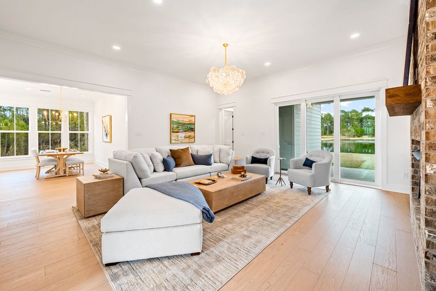 Steamboat Landing - Freeport, FL - Salt & Pine Luxury Homes - DSLD Homes - Brentwood II H - Living Room