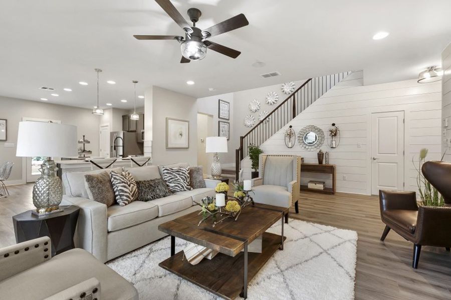 Furnished interior in a model home at Blanco Vista in San Marcos (Image 10). Furnished interior in a model home at Blanco Vista in San Marcos (Image 10).