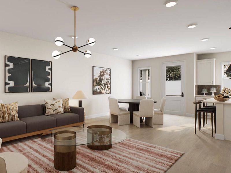 Furnished interior in a model home at Baler Mills in Gastonia (Image 4). Furnished interior in a model home at Baler Mills in Gastonia (Image 4).