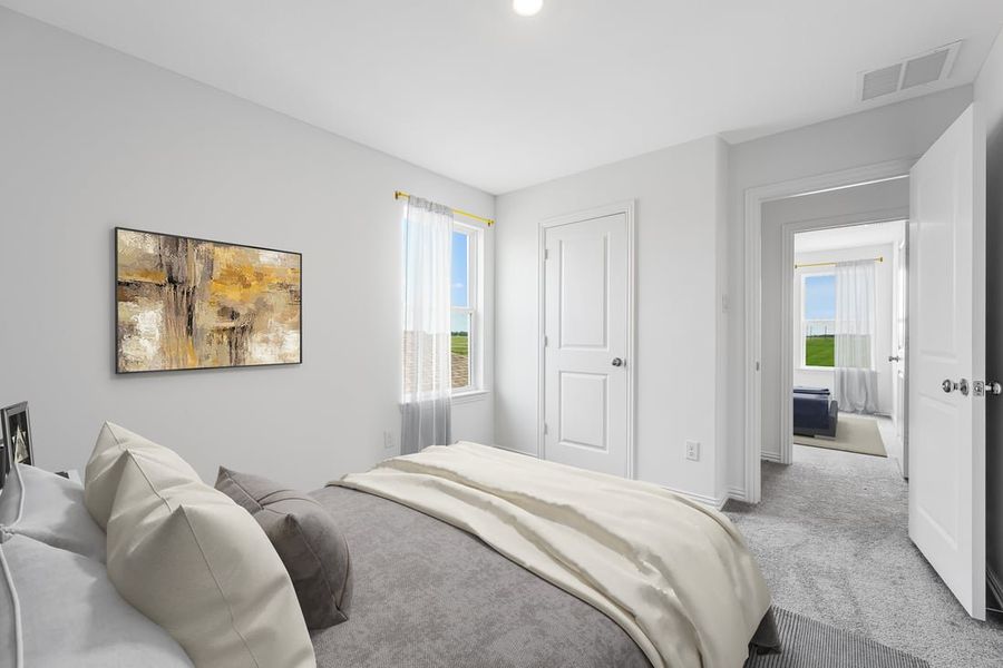 Furnished interior in a model home at River Ridge in Crandall (Image 110).