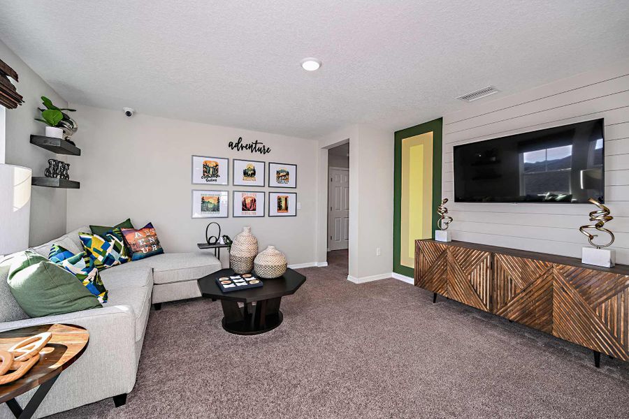 Furnished interior in a model home at Scenic Terrace in Haines City (Image 20). Furnished interior in a model home at Scenic Terrace in Haines City (Image 20).