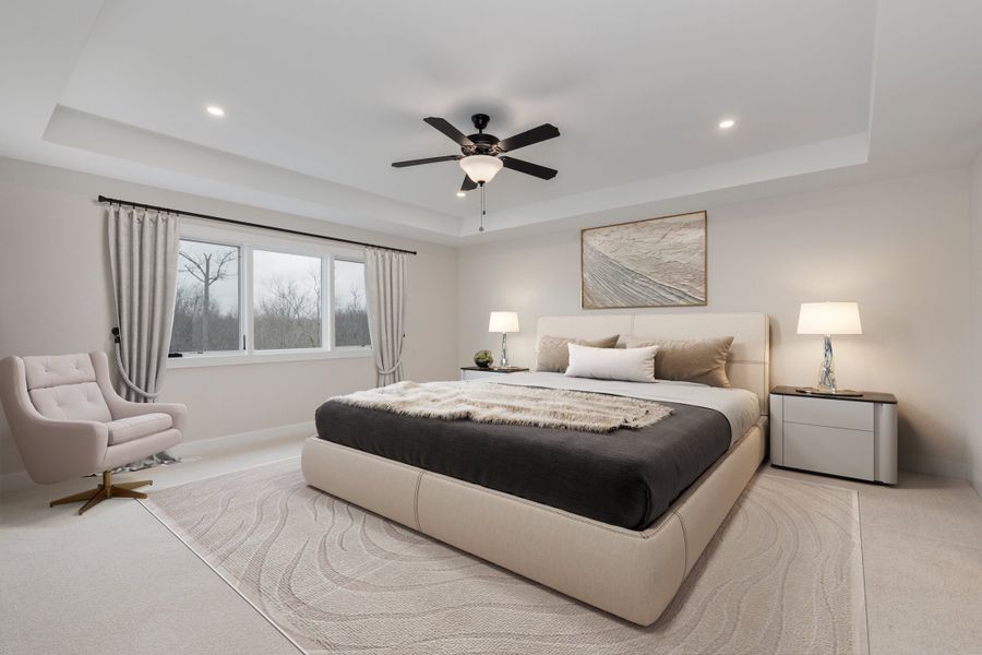 Furnished interior in a model home at Birdsong Estates in Orchard Park (Image 20).