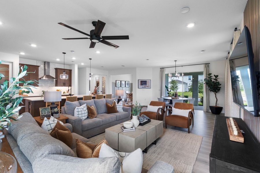 Furnished interior in a model home at Acuera Estates in Apopka (Image 10).