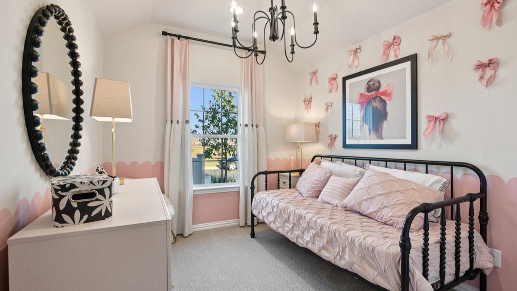 Furnished interior in a model home at Sunflower Ridge in New Braunfels (Image 25).