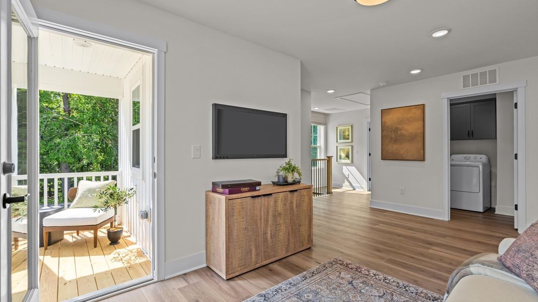 Furnished interior in a model home at Provisions at Courtland in Sanford (Image 15).