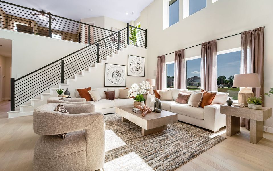 Furnished interior in a model home at Steed Landing in Texas City (Image 7). Furnished interior in a model home at Steed Landing in Texas City (Image 7).