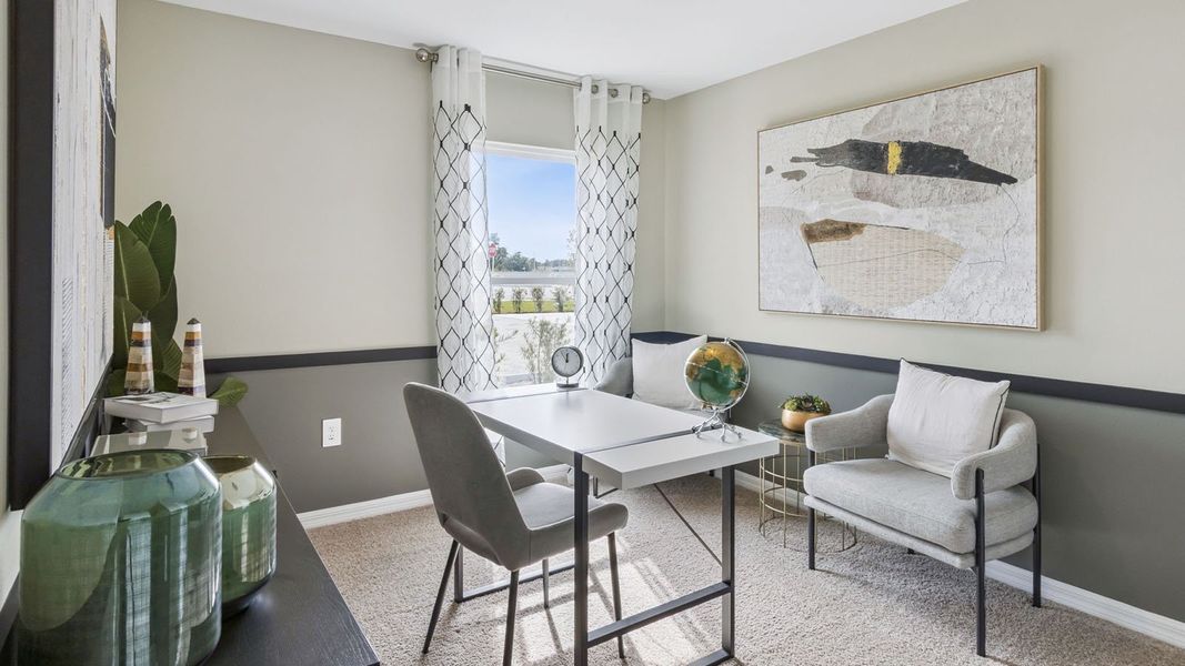 Furnished interior in a model home at Villamar in Winter Haven (Image 21).