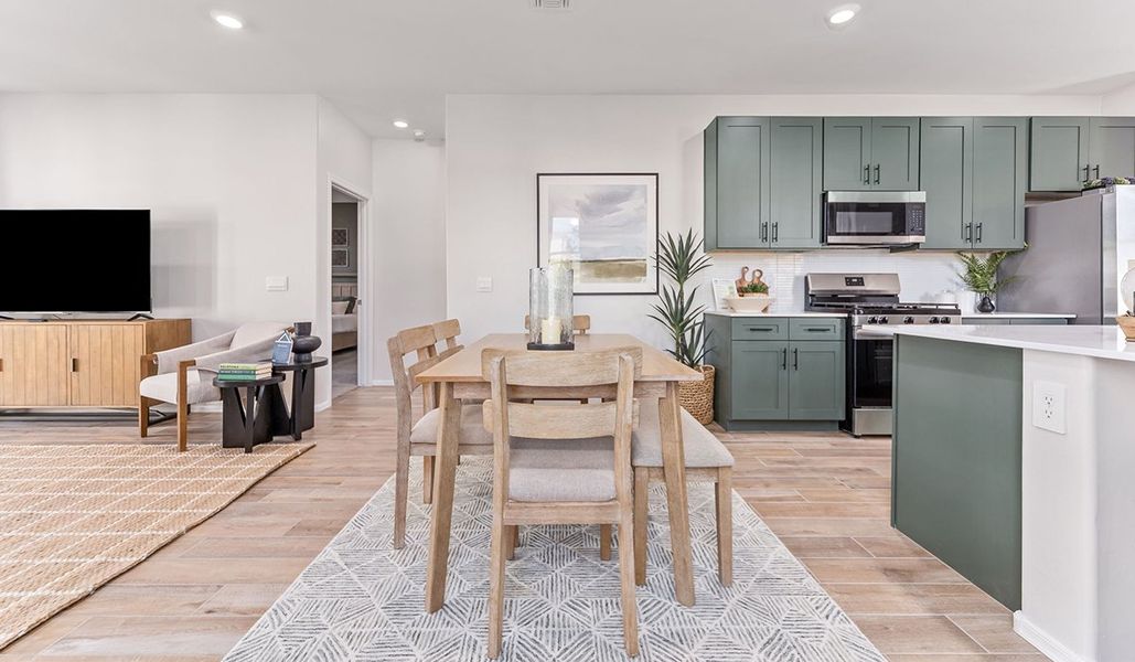 Furnished interior in a model home at Solterra in Green Valley (Image 4).