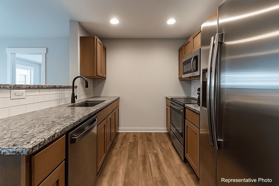 Furnished interior in a model home at Academy Overlook in Clayton (Image 8).