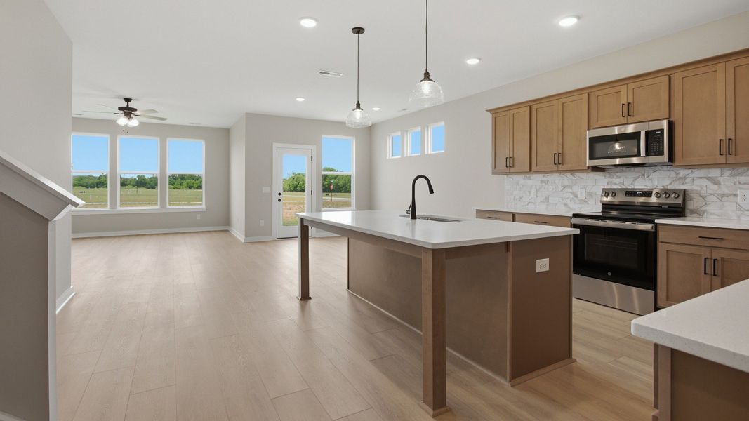 Large kitchen featured in the Lassiter plan Large kitchen featured in the Lassiter plan