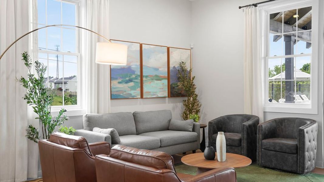 Furnished interior in a model home at Adams Glen in Greenville (Image 44). Furnished interior in a model home at Adams Glen in Greenville (Image 44).