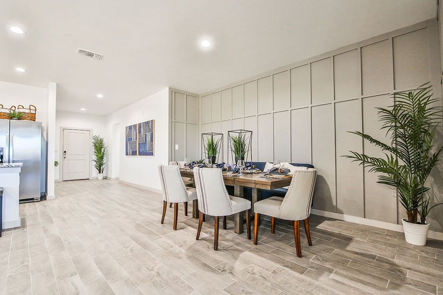 Furnished interior in a model home at Abbey Glen in Lubbock (Image 8). Furnished interior in a model home at Abbey Glen in Lubbock (Image 8).