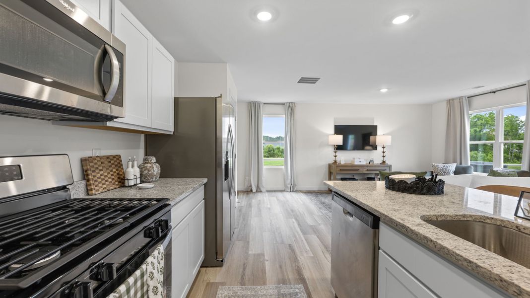 Furnished interior in a model home at Owensby Farms Townhomes in Dayton (Image 16).