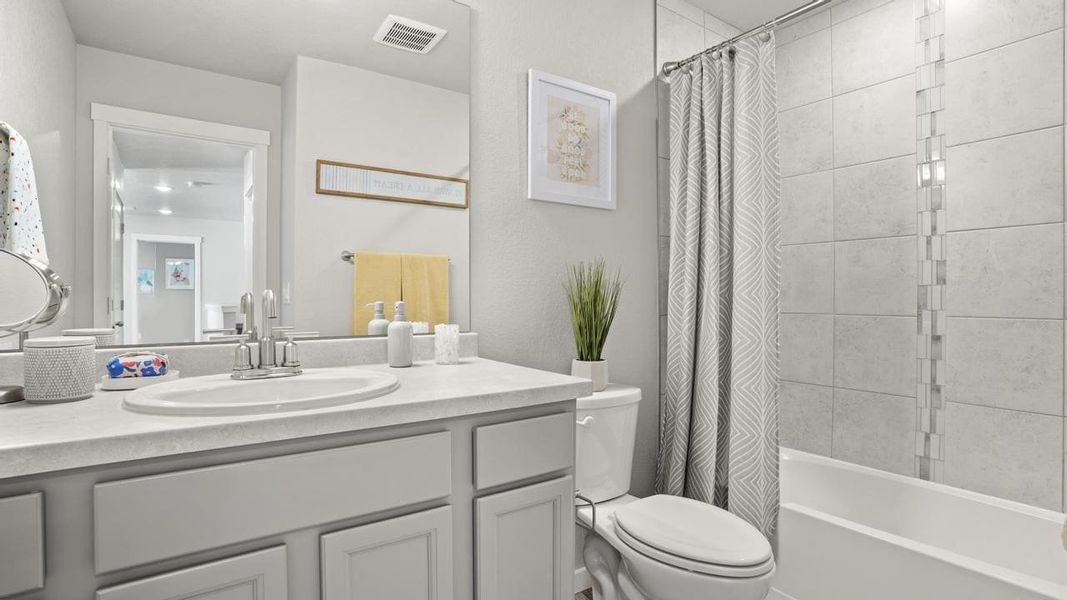 Furnished interior in a model home at Aspen Meadows-4 in Colorado Springs (Image 15).