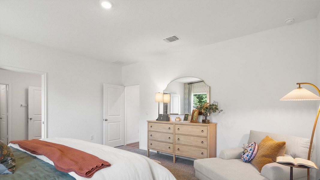 Furnished interior in a model home at Rosenbusch Ranch in Leander (Image 79).
