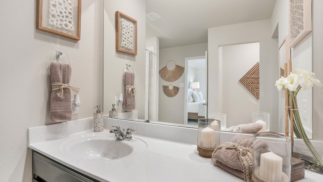 Furnished interior in a model home at Pecan Creek in Temple (Image 17).