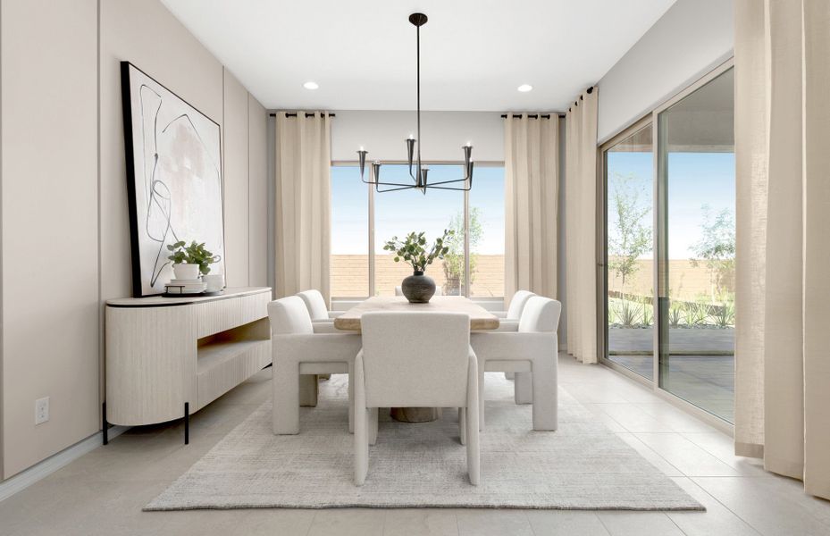 Furnished interior in a model home at Visara in Surprise (Image 25).