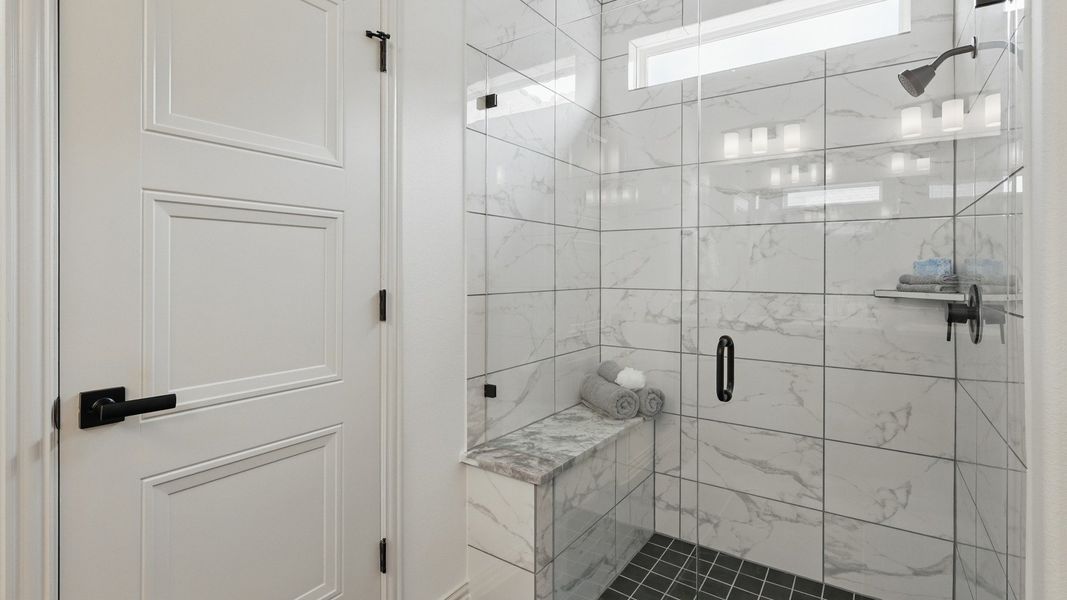 Furnished interior in a model home at Westridge Journey in McKinney (Image 32).