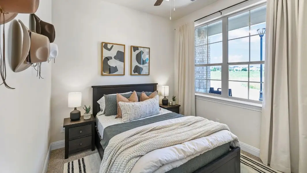 Furnished interior in a model home at Mustang Square in Plano (Image 6).