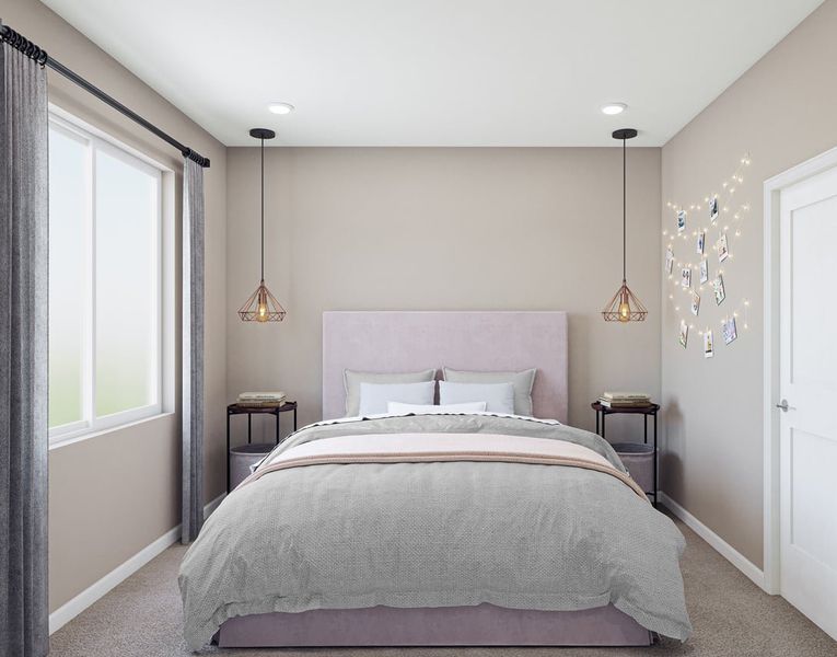 Furnished interior in a model home at Chatham Park in Pittsboro (Image 36).