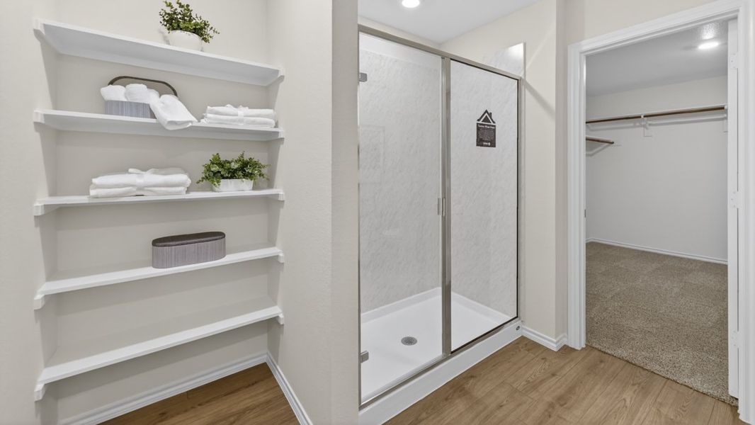 Furnished interior in a model home at The Hills of Sherman in Sherman (Image 32).