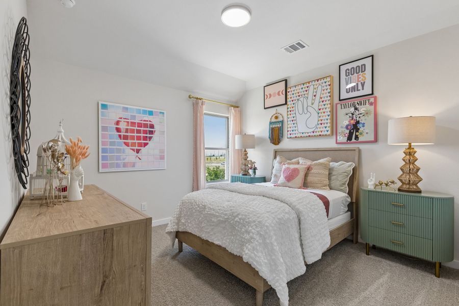 Furnished interior in a model home at Cibolo Hills West in Fort Worth (Image 39).