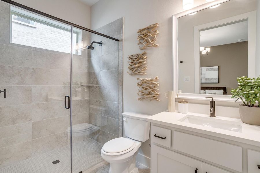 Furnished interior in a model home at Aster Park in McKinney (Image 53).