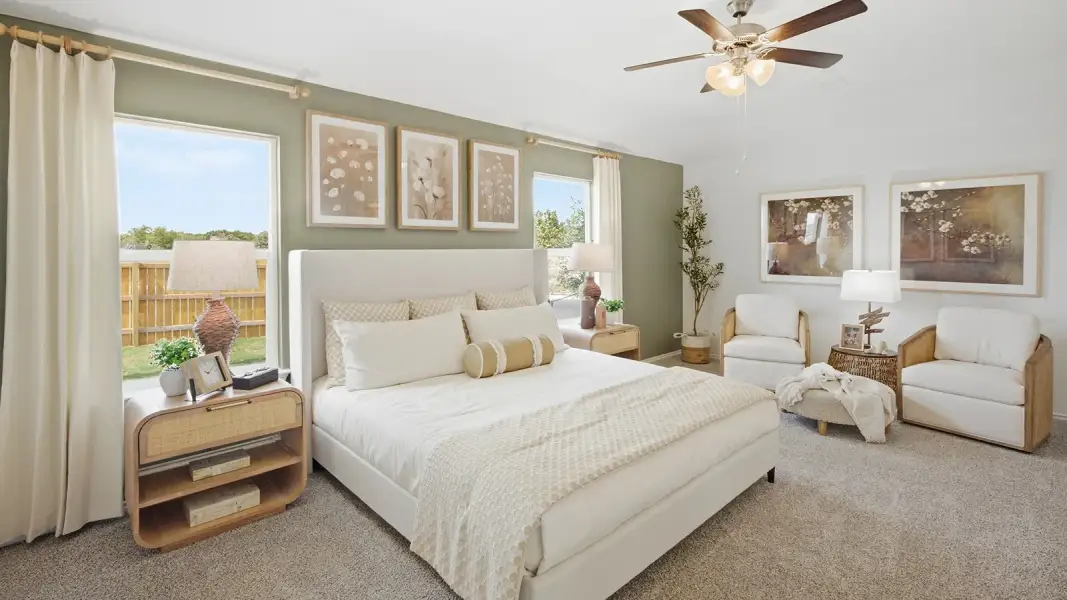 Furnished interior in a model home at Wildwood Estates in Nolanville (Image 17).