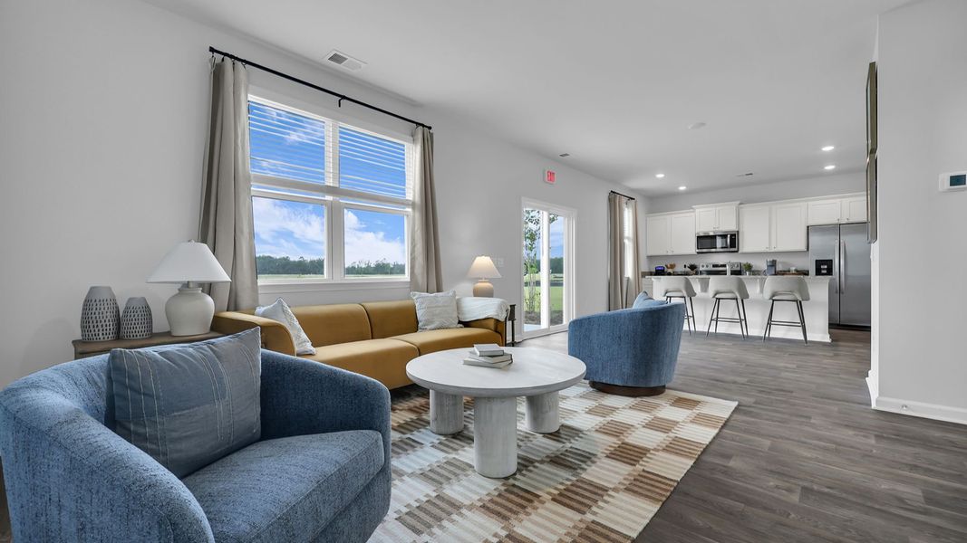 Furnished interior in a model home at The Ranch in Holly Hill (Image 12).