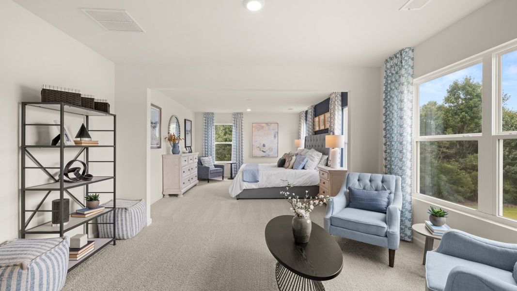 Furnished interior in a model home at Bridle Creek in Locust Grove (Image 15). Furnished interior in a model home at Bridle Creek in Locust Grove (Image 15).