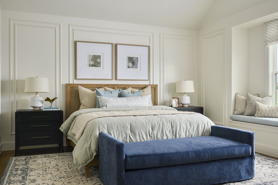 Furnished interior in a model home at Custer Ridge Estates in Allen (Image 46).