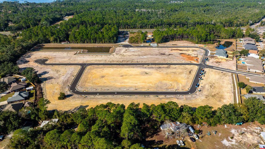 Site preparation and early development at Buckeye's Landing in Navarre, FL (Image 18).